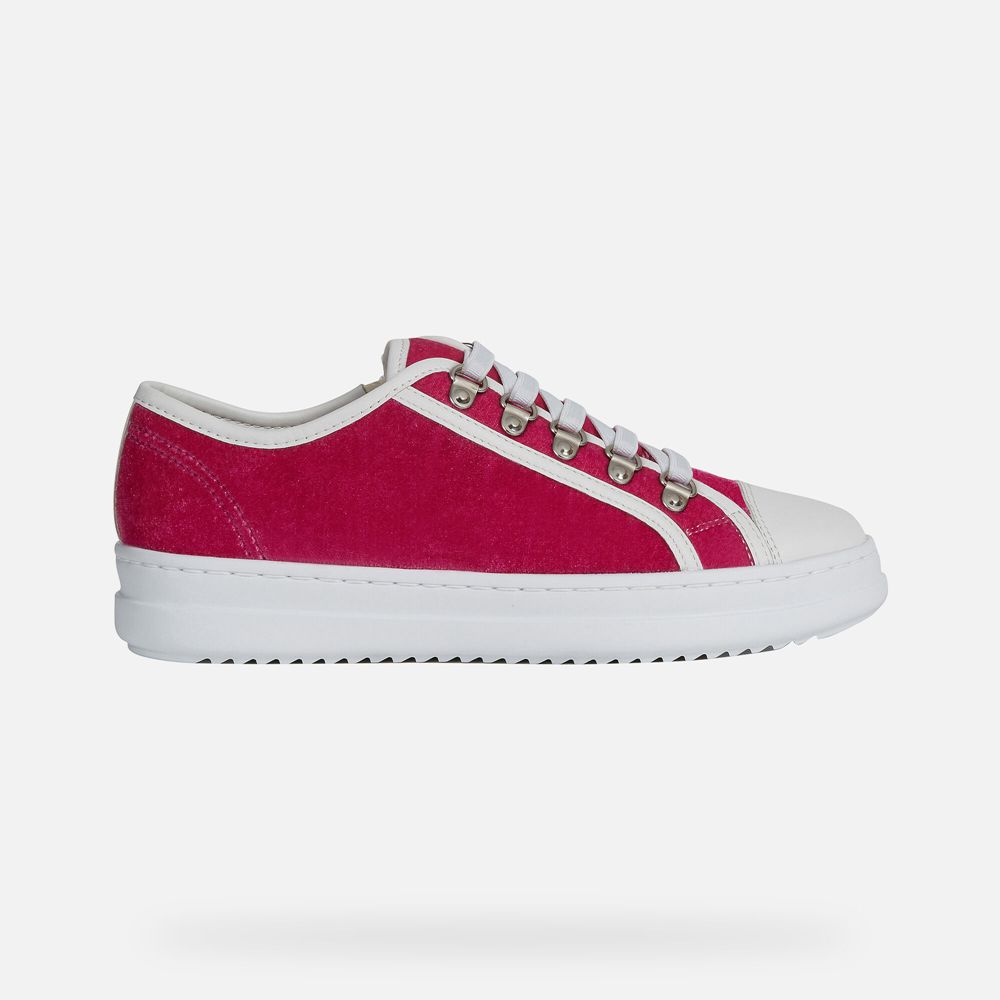 Tenis Geox Senhora Vermelhas/Branco - Pontoise - GDKME2673